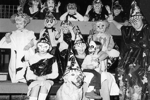 Halloween party at Centre XI, Castleford, in 1986