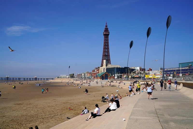 The seventh most common place people arrived in the area from was Blackpool, with 182 arrivals in the year to June 2019.