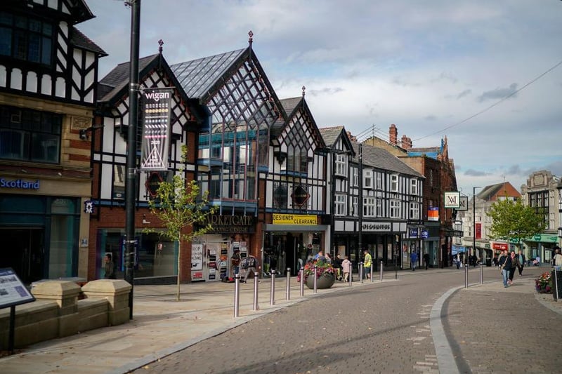 The ninth most common place people arrived in the area from was Wigan, with 163 arrivals in the year to June 2019.