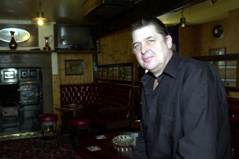 Landlord of The Boot and Shoe on Wakefield Road, Ackworth, Les Thompson, taken in 2001.