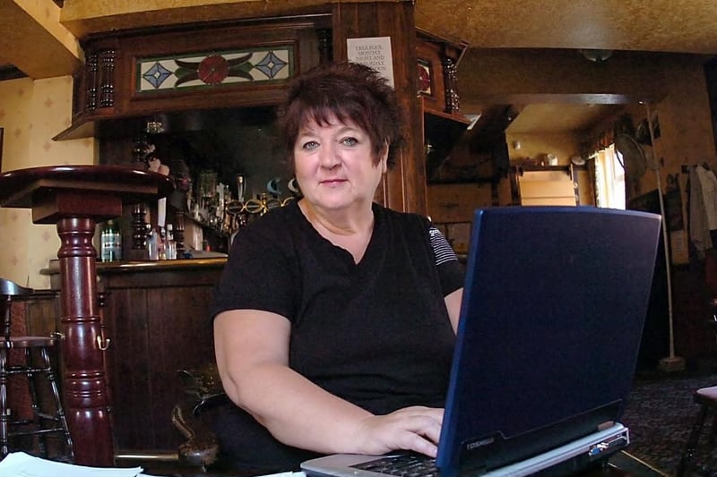 Ossett writer and landlady of the Park Tavern pub, Janet Shaw in 2006.