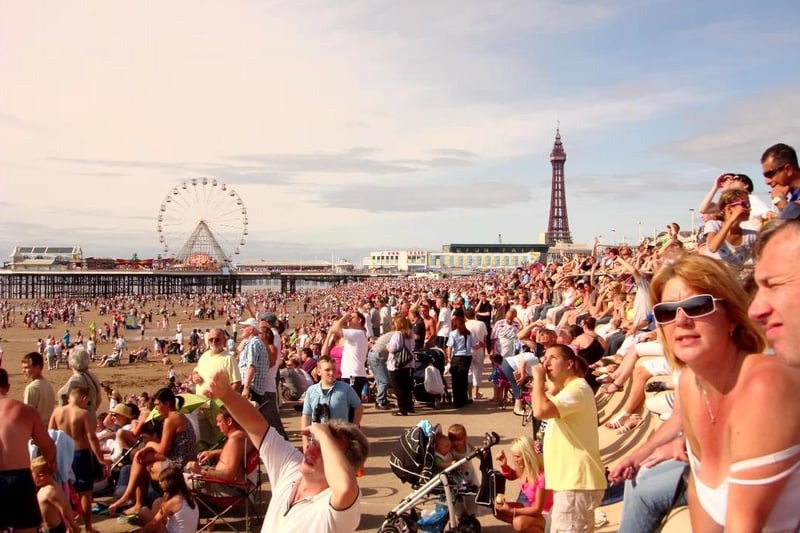 Crowds on the seafront in 2010