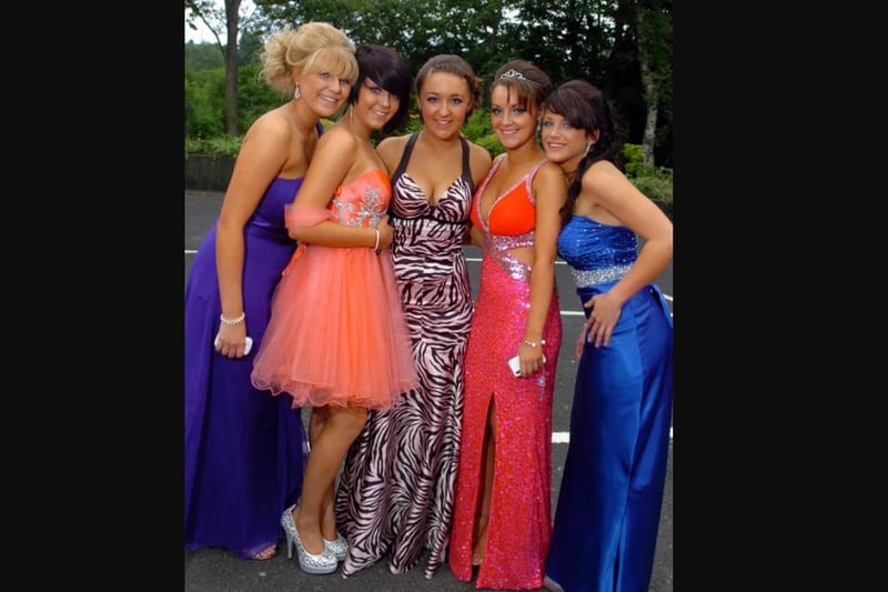 From left, Ellie Clayton, Chloe Stowe, Nicole Parkinson, Becky Knowles and Amy Nickson