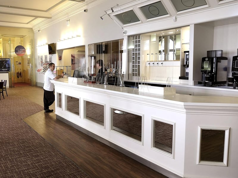 .The bar area at Farrer's