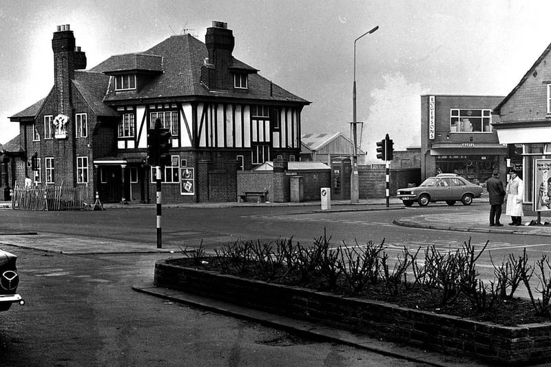 The Orrell Post shopping area in 1973
