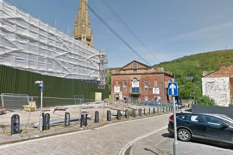 This Google Street View snap shows what Square Chapel looked like during its major regeneration project back in June 2015.