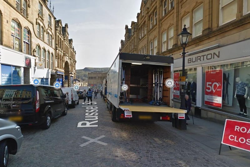 If you take a look on Google Street View at the top of Russell Street in Halifax town centre you can see what looks like TV filming take place.Snapped by Google cameras in April 2019 the filming is most likely for Channel 4 drama Ackley Bridge.