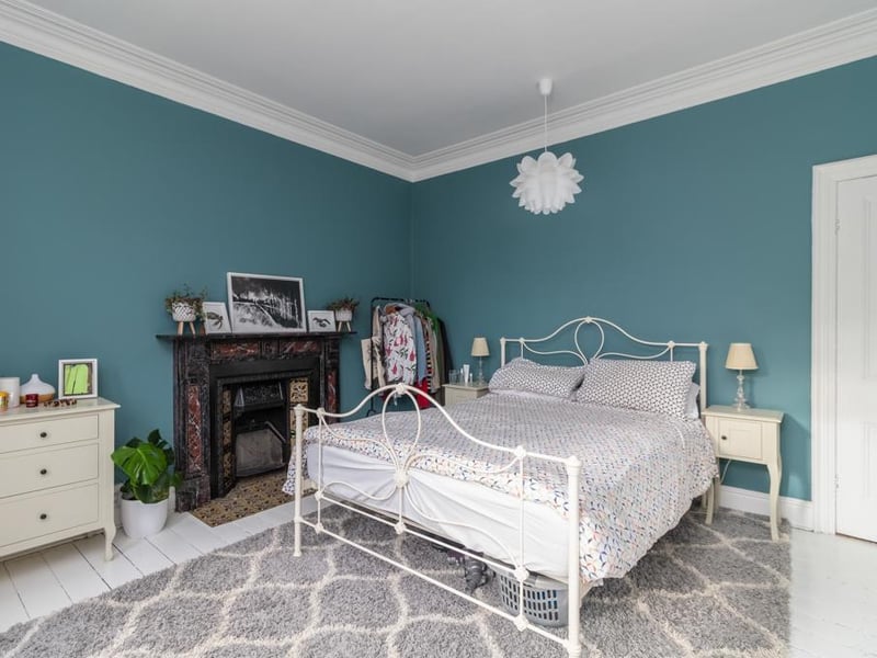 High ceilings are a feature throughout the property.
