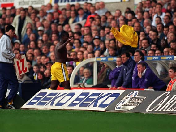 Did you witness Tony Yeboah's reaction to being substituted at White Hart Lane in March 1997? PIC: Dan Oxtoby
