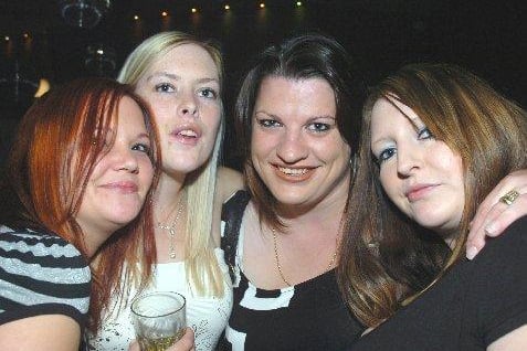 Sarah, Vicki, Shelley and Sam out on Sarah's birthday in Quest
