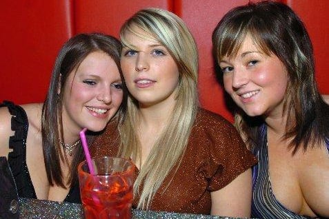 Hayley, Hannah and Becki out on Becki's 20th