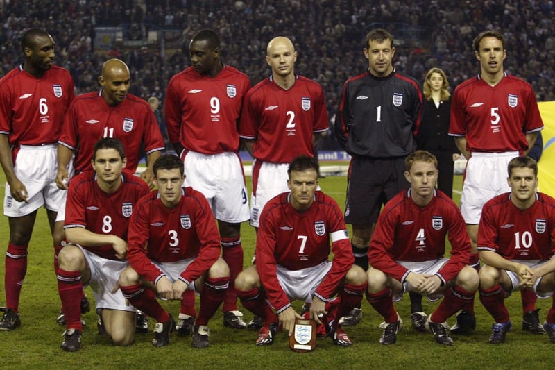England's startling line-up ahead of kick-off - the Three Lions went on to make 11 changes during the game.