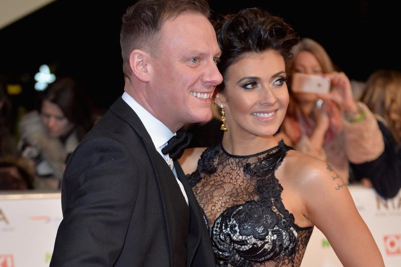 Coronation Street actors Anthony Cotton and Kym Marsh at the 21st National Television Awards at The O2 Arena on January 20, 2016.