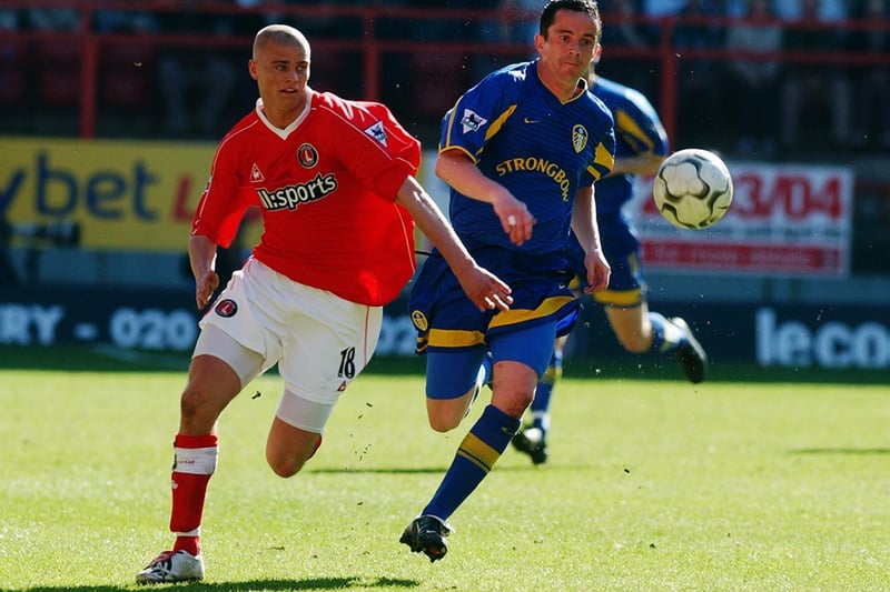 Gary Kelly and Charlton's Paul Konchesky chase down a loose ball.
