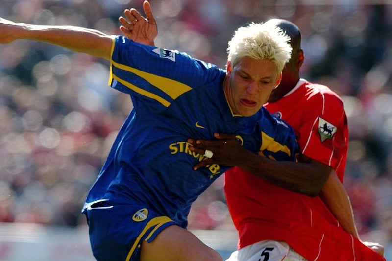 Alan Smith of is brought down by Charlton's Richard Rufus.