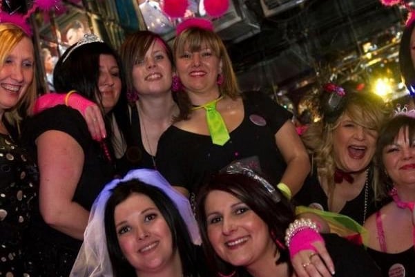 'Kirsty's Girls' on Kirsty's Hen Do.