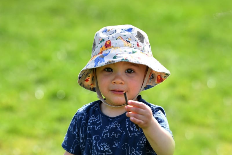 A first outing for the sun hat? Pictured in Avenham and Miller Park.