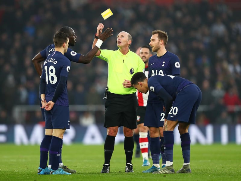 Goals per game: 1.40. Fouls per game: 10.80. Yellow cards per game: 1.93. Overall fouls per booking: 5.59. Fewest fouls per game: Burnley (9.06).