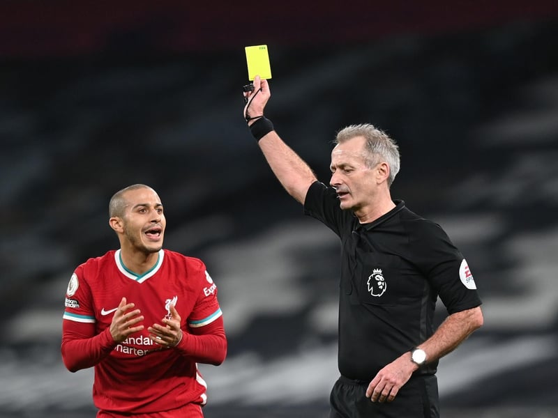 Goals per game: 1.37. Fouls per game: 10.38. Yellow cards per game: 1.53. Overall fouls per booking: 6.77. Most fouls per game: Burnley (12.14). Most yellow cards per game: Burnley (2.57). Fewest fouls per booking: Burnley (4.72).