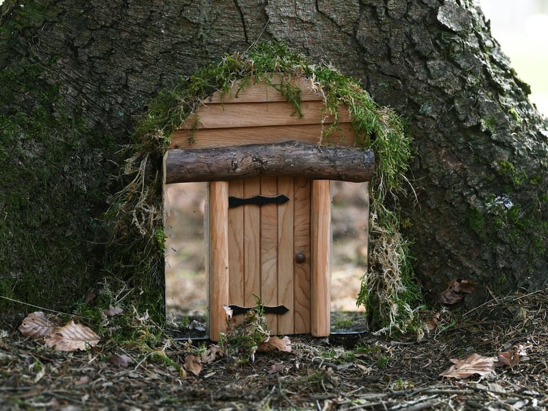 Artist Ms Roberts hopes the doors and windows will capture the imaginations of children visiting the gardens