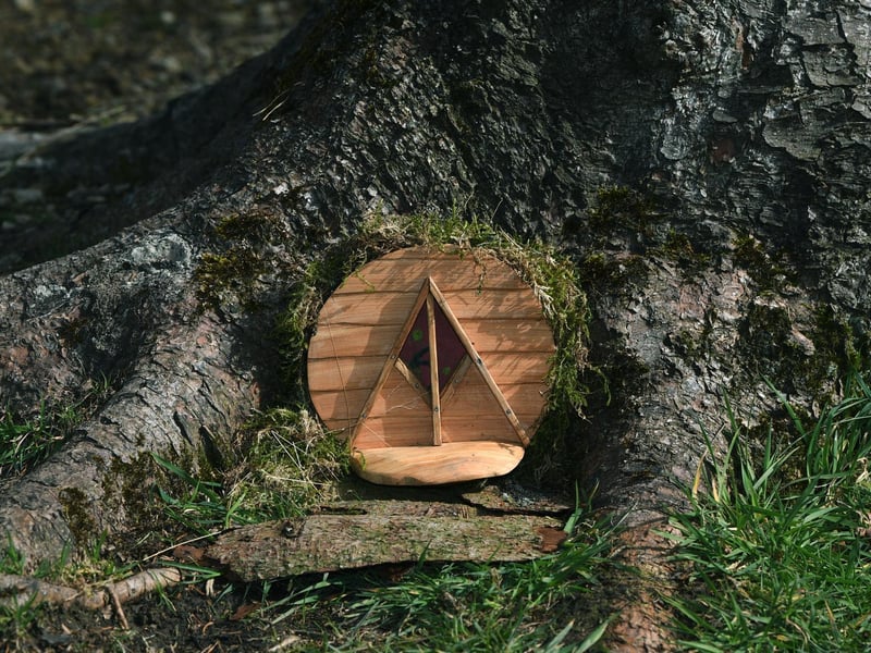 Local artist Sophie Roberts has crafted magical fairy doors and windows for the trees at The Hutts Himalayan Gardens, Grewelthorpe, ahead of its reopening