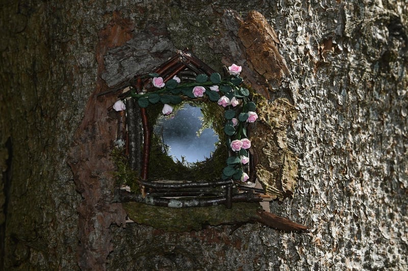 One of the magical fairy windows created by artist Ms Roberts