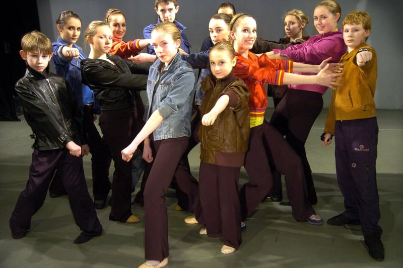 Yorkshire Coast School of Ballet dancers before their 2008 The Magic of Dance show.