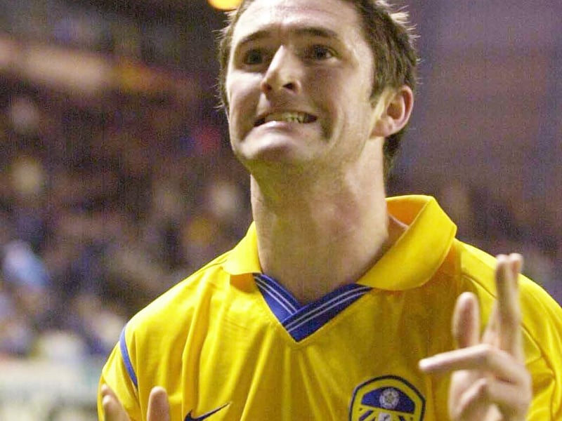 Robbie Keane celebrates his first goal.