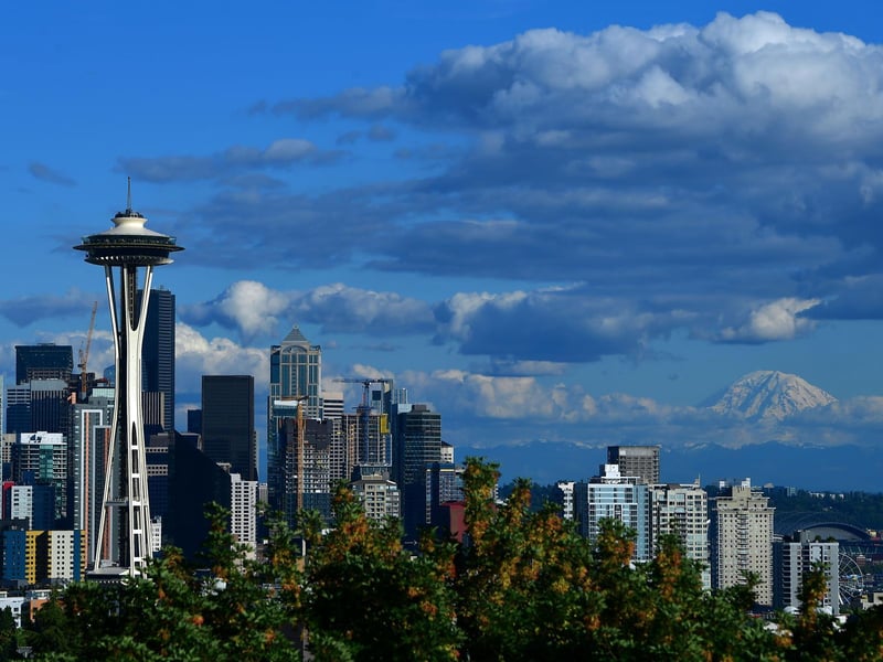 On the west coast of America in Seattle it will hit 13 degrees C.