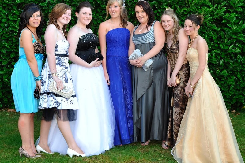 from left, Jess Leyland, Hannah Jenkins, Lauren Donaghy, Rebecca Lawton, Laura Meadows, Toni Arkwright and Tori Rigby
