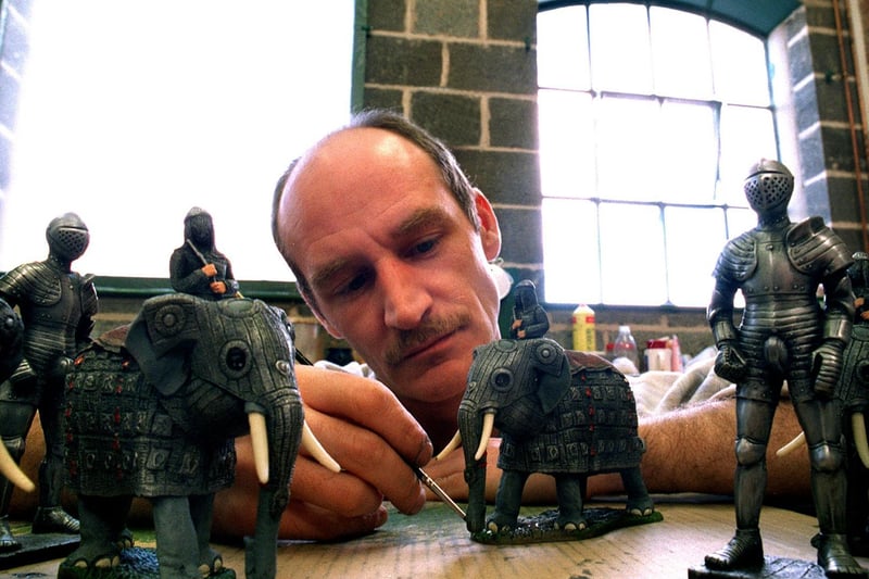 Modeller Steve Pepper created with some of the 1,000 armoured elephants for the Royal Armoury