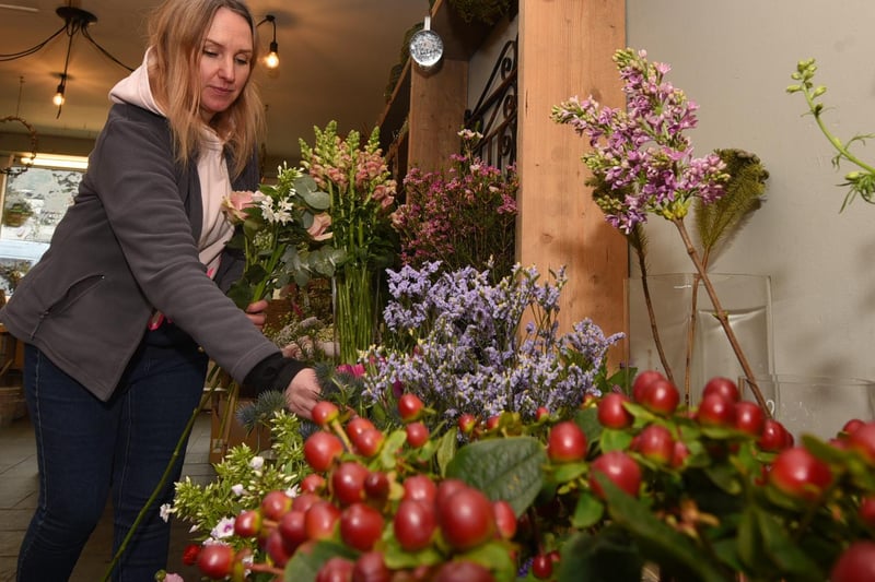 Earlier on this month we celebrated International Women's Day, pictured is Kerry Docherty owner of Wild Flowers, Standish.  She has continued to adapted her business during the Covid-19 pandemic.
