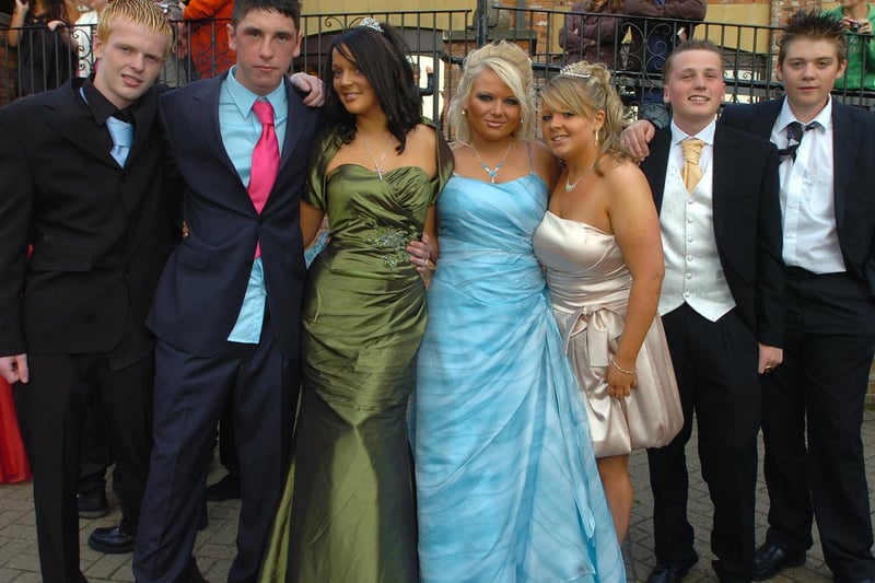 School proms 2009, Montgomery School at the De Vere Hotel, Blackpool.
Pic L-R: Ryan Craddock, Dan Banks, Petra Cullen, Eleanor Pilling, Danielle Isted, Declan Scott and Sean Ward.