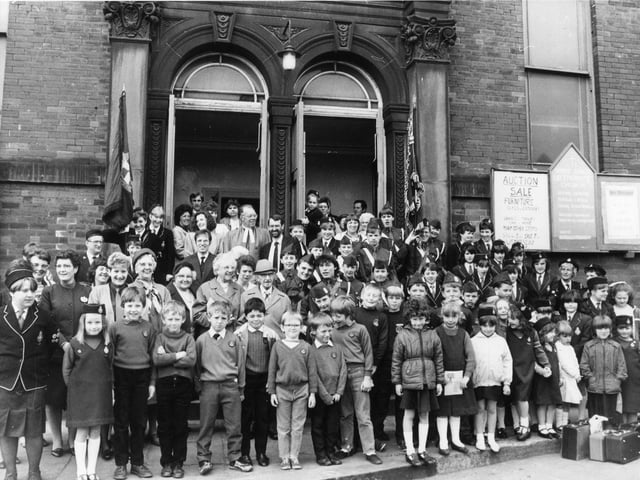 Members of the congregation of Upper Armley Methodist Church gathered together for the final service held on Sunday, May 10 1987. The church was to be demolished and rebuilt as a community centre.