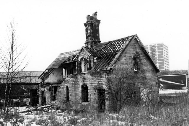 These old properties in Wortley were known as Railway Cottages, and are seen here in the process of demolition. The cottages were located in the marshalling yard at the side of the Copley Hill Engine sheds.