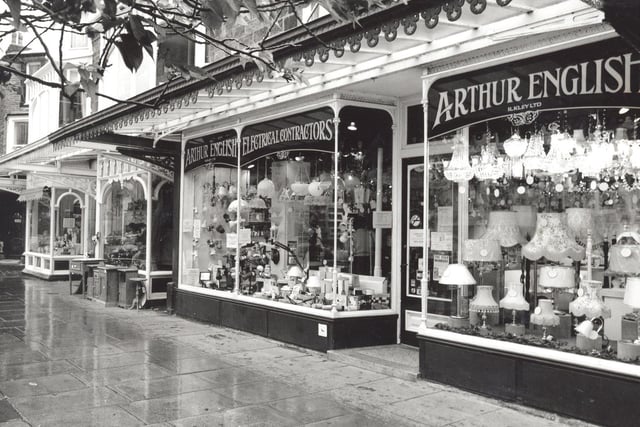 Some of the shops on Ilkley High Street.