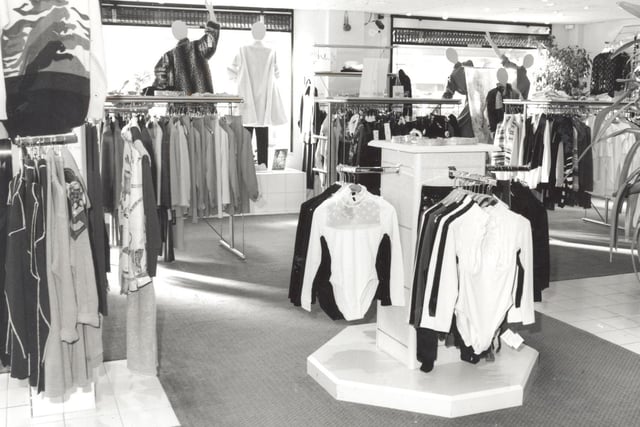 Just part of the extensive showroom at She of Ilkley where you could find the best of European fashion in the 1990s.