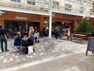 Film crews were spotted at Westgate Arcade in Halifax a few times at the start of last year. Picture: Calderdale Council