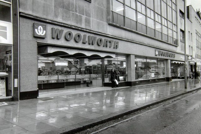 The Woolworth's store on Briggate on a sad, wet Wednesday. Did you shop here back in the day?