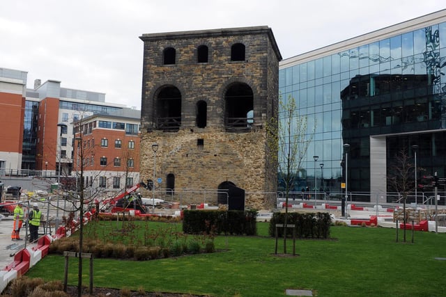 Dating back to 1850, the Lifting Tower acts as a visible reminder of the citys rail heritage. It was one of a pair that stood either side of the old viaduct running into the Leeds Central railway station.
