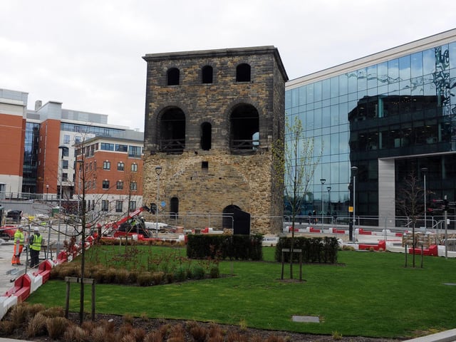Dating back to 1850, the Lifting Tower acts as a visible reminder of the citys rail heritage. It was one of a pair that stood either side of the old viaduct running into the Leeds Central railway station.