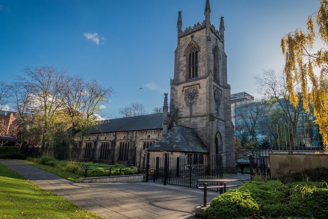 St John's is the oldest church in the city centre, being built between 1632 and 1634 and is recorded in the National Heritage List for England as a designated Grade I listed building.