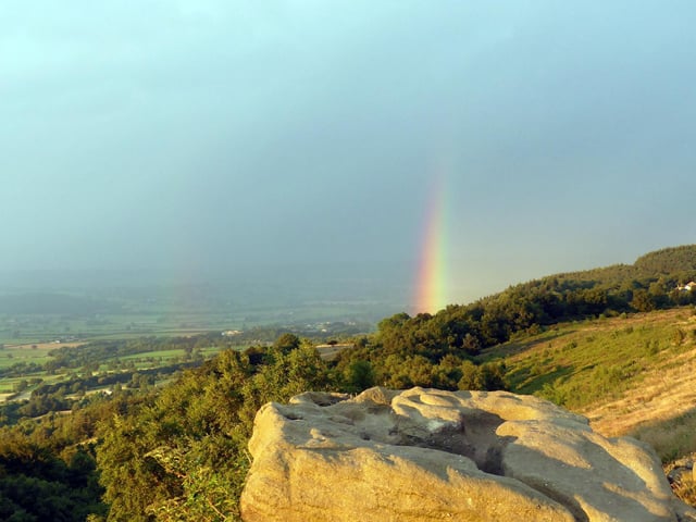 Is this the best panoramic view in Yorkshire? 'Surprise View' from Otley Chevin is hard to beat.