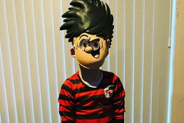 "My Dennis the menace - age 4!" says Joanne Louise.