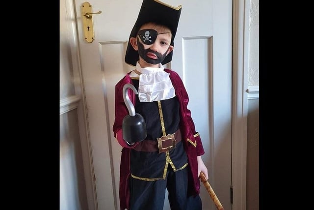 Arrr! Here's Long John Silver from Treasure Island. Thanks to Lisa Bull for the picture.