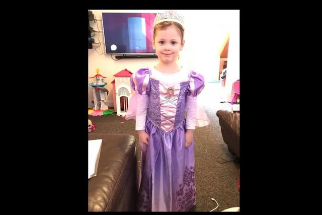 Hope, age 4 as Rapunzel