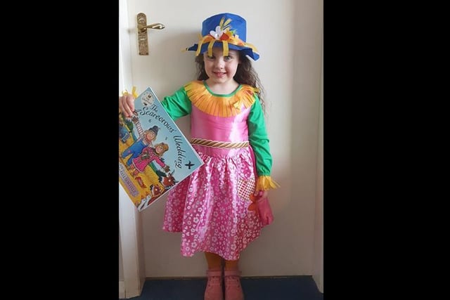4 year old Tilly as Betty O'Barley for her preschool world book day