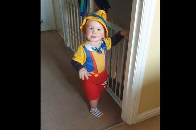 Jenson aged 2 as Pinocchio