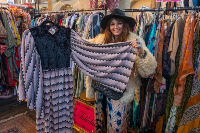 Adele Atherton, from Tallula Vintage, with a selection of her stock