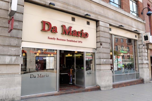 The Headrow restaurant Da Mario offers up Italian cuisine to city centre diners. it came seventh on the list.
